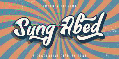 Sung Abed Font Poster 1