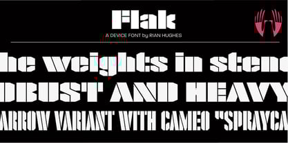 Flak Font Poster 1