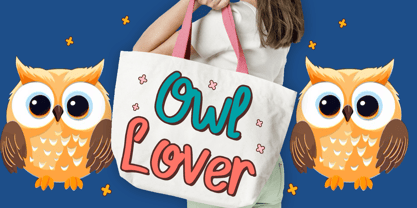 Owl Lover Font Poster 3
