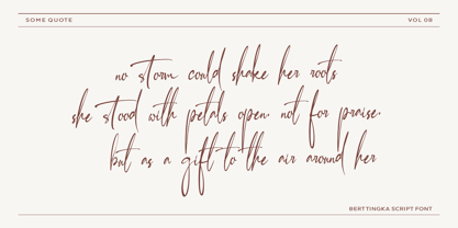 Berttingka Font Poster 8