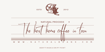 Berttingka Font Poster 3