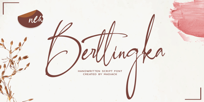 Berttingka Font Poster 1