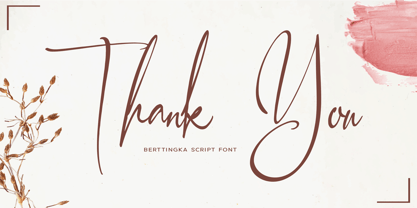 Berttingka Font Poster 10