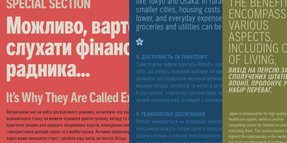 Aaux Pro Cyrillic Compressed Font Poster 2