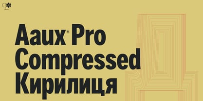 Aaux Pro Cyrillic Compressed Font Poster 1