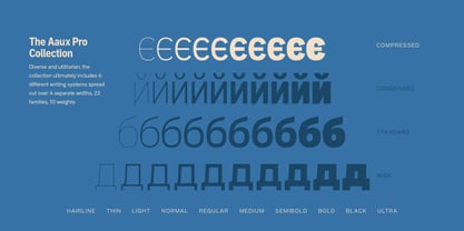 Aaux Pro Cyrillic Compressed Font Poster 3