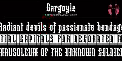 Gargoyle Font Poster 1