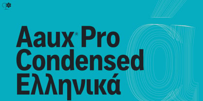 Aaux Pro Greek Condensed Font Poster 1
