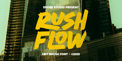 Rush Flow Font Poster 1