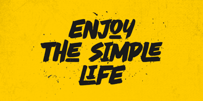 Rush Flow Font Poster 2