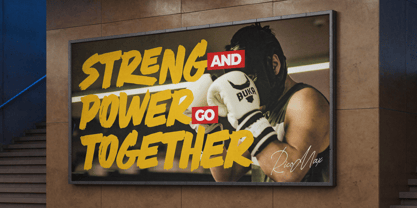 Rush Flow Font Poster 3