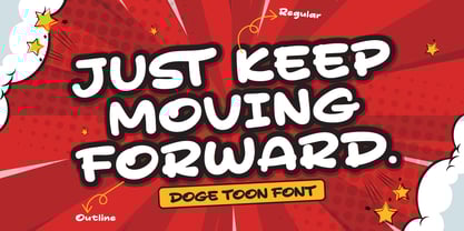 Doge Toon Font Poster 2