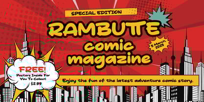 Doge Toon Font Poster 8