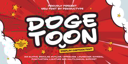 Doge Toon Font Poster 4