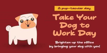 Doge Toon Font Poster 7