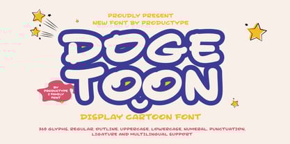 Doge Toon Font Poster 1
