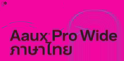 Aaux Pro Thai Wide Font Poster 1
