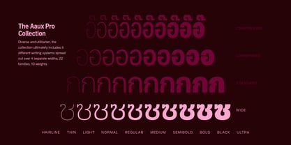 Aaux Pro Thai Wide Font Poster 3