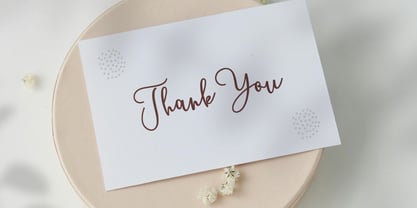 Lovely Line Font Poster 7