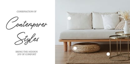 Lovely Line Font Poster 6