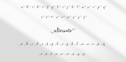 Lovely Line Font Poster 9