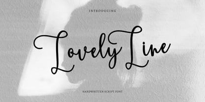 Lovely Line Font Poster 1