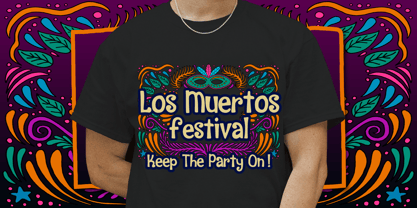 Los Muertos Festival Font Poster 3