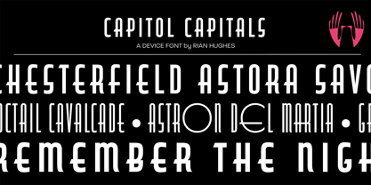 Capitol Capitals Font Poster 1