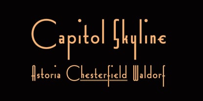 Capitol Capitals Font Poster 10