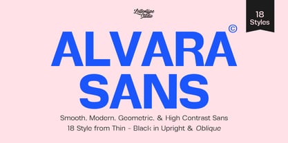 Alvara Sans Font Poster 1