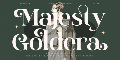 Majesty Goldera Font Poster 1