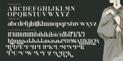 Majesty Goldera Font Poster 8