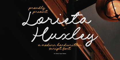 Lorieta Huxley Font Poster 1