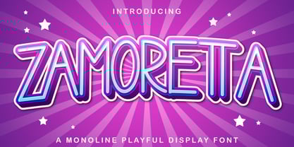 Zamoretta Font Poster 1