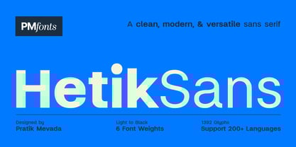 Hetik Font Poster 1