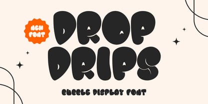 MC Dropdrips Font Poster 1