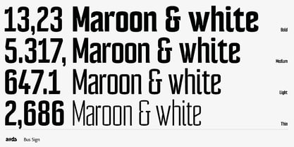 Bus Sign Font Poster 7