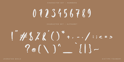 Jhonatan Ghile Font Poster 4