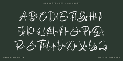 Jhonatan Ghile Font Poster 3
