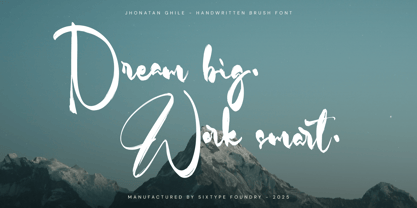 Jhonatan Ghile Font Poster 2