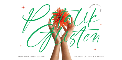 Petalik Glisten Font Poster 1
