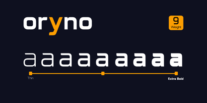 Oryno Font Poster 5