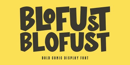 MC Blofust Font Poster 1