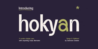 Hokyan Font Poster 1