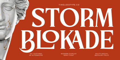 Storm Blokade Font Poster 1