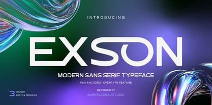 Exson Font Poster 1