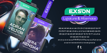 Exson Font Poster 5