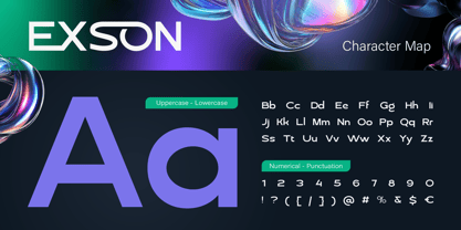 Exson Font Poster 2