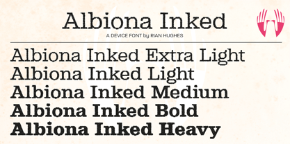 Albiona Inked Font Poster 5