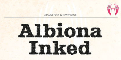 Albiona Inked Font Poster 8